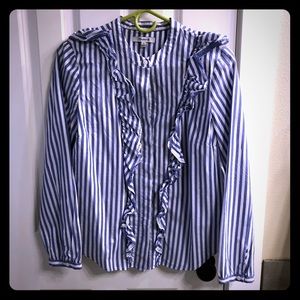 Madewell ruffled top